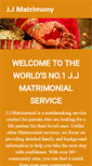 Mobile Screenshot of jjmatrimony.com